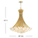 Fredrick Ramond FR41968 Marianne 8-lt 38" LED Chandelier