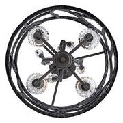 Fredrick Ramond FR46801 Eve 4-lt 16" LED Flush Mount - Brushed Graphite