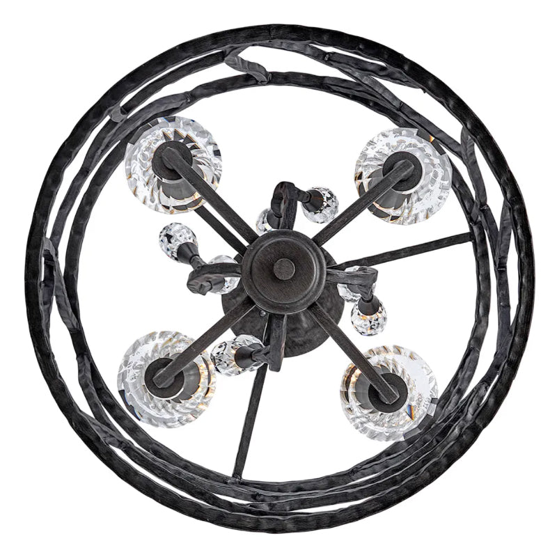Fredrick Ramond FR46801 Eve 4-lt 16" LED Flush Mount - Brushed Graphite