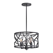 Fredrick Ramond FR46801 Eve 4-lt 16" LED Flush Mount - Brushed Graphite