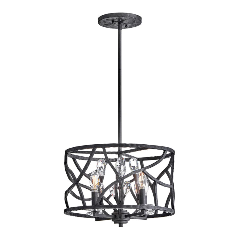 Fredrick Ramond FR46801 Eve 4-lt 16" LED Flush Mount - Brushed Graphite