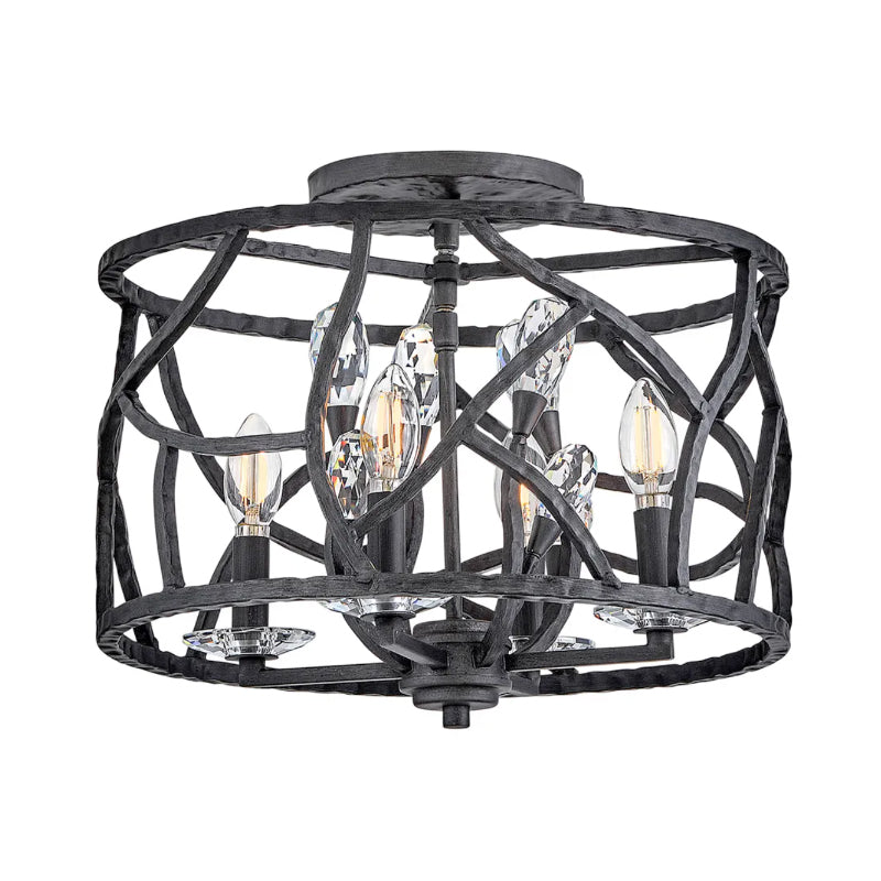 Fredrick Ramond FR46801 Eve 4-lt 16" LED Flush Mount - Brushed Graphite