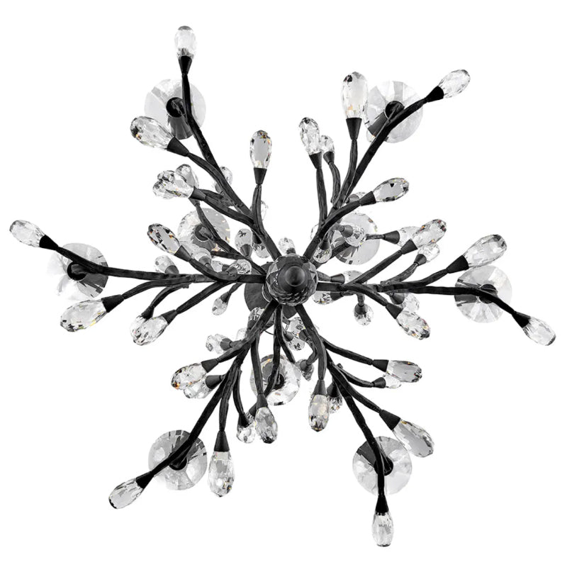Fredrick Ramond FR46809 Eve 9-lt 34" LED Chandelier - Brushed Graphite