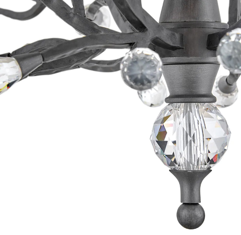 Fredrick Ramond FR46809 Eve 9-lt 34" LED Chandelier - Brushed Graphite