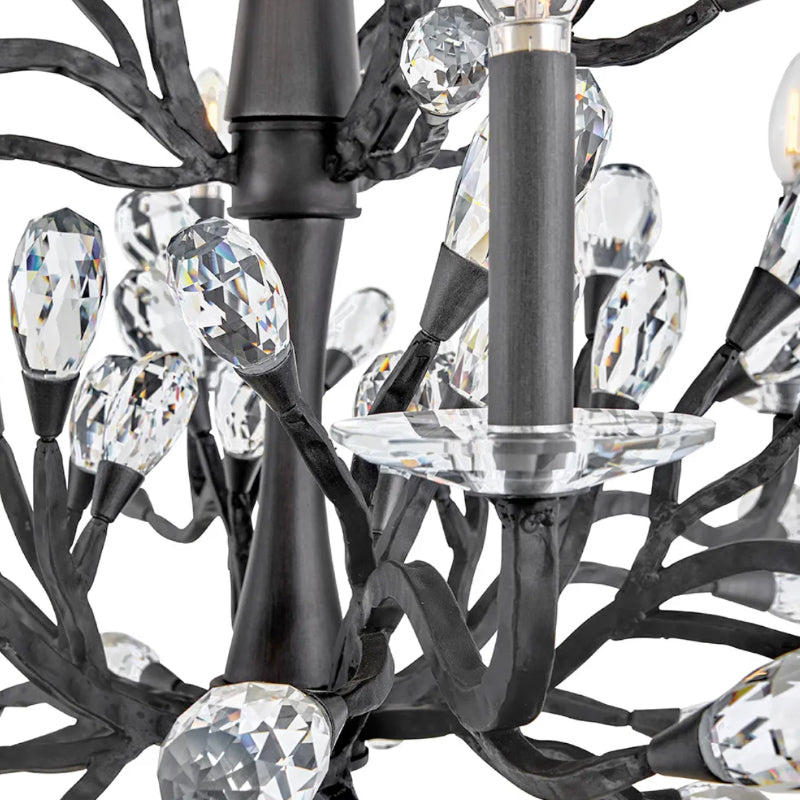 Fredrick Ramond FR46809 Eve 9-lt 34" LED Chandelier - Brushed Graphite