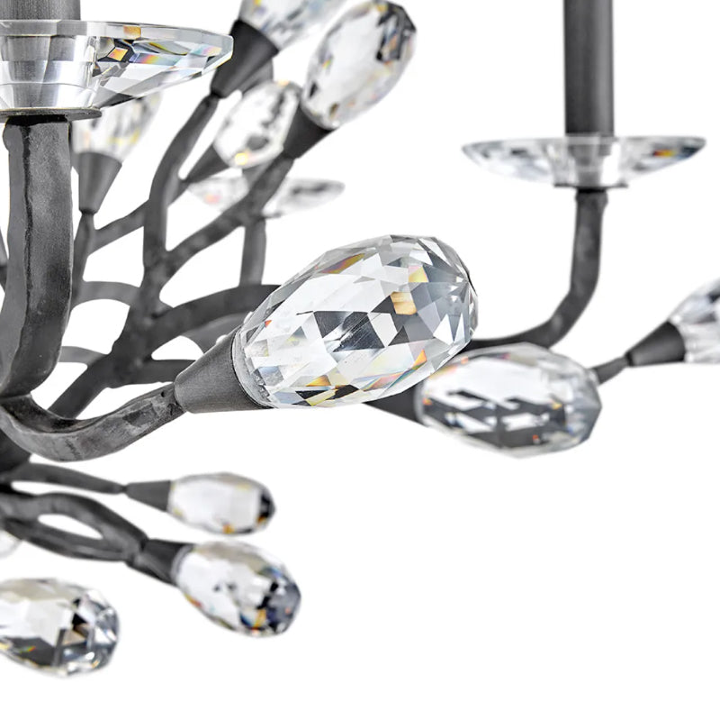 Fredrick Ramond FR46809 Eve 9-lt 34" LED Chandelier - Brushed Graphite