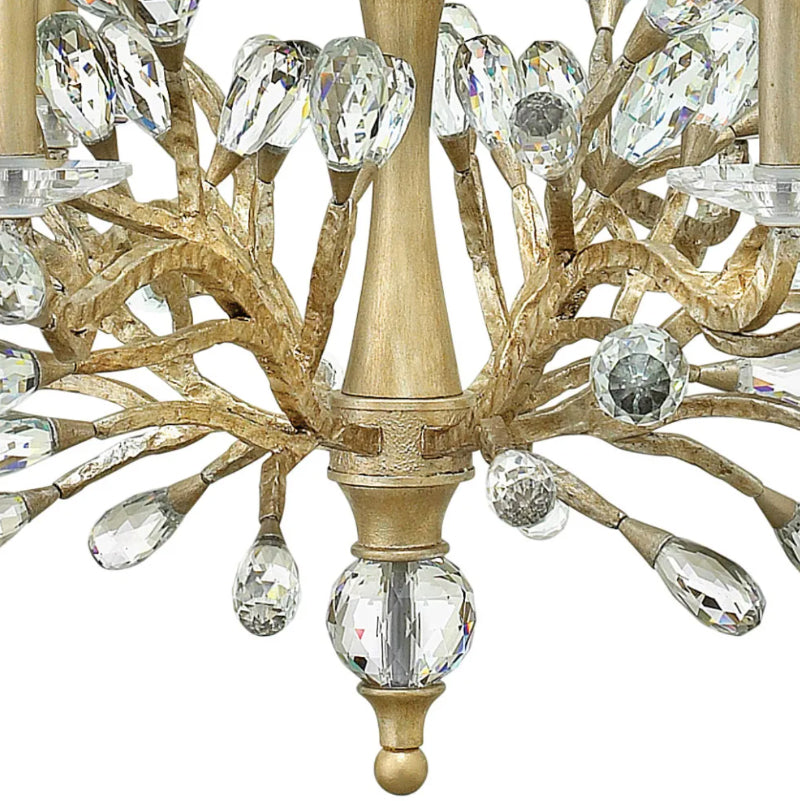 Fredrick Ramond FR46809 Eve 9-lt 34" LED Chandelier - Champagne Gold