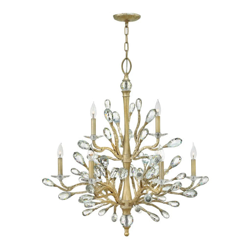 Fredrick Ramond FR46809 Eve 9-lt 34" LED Chandelier - Champagne Gold