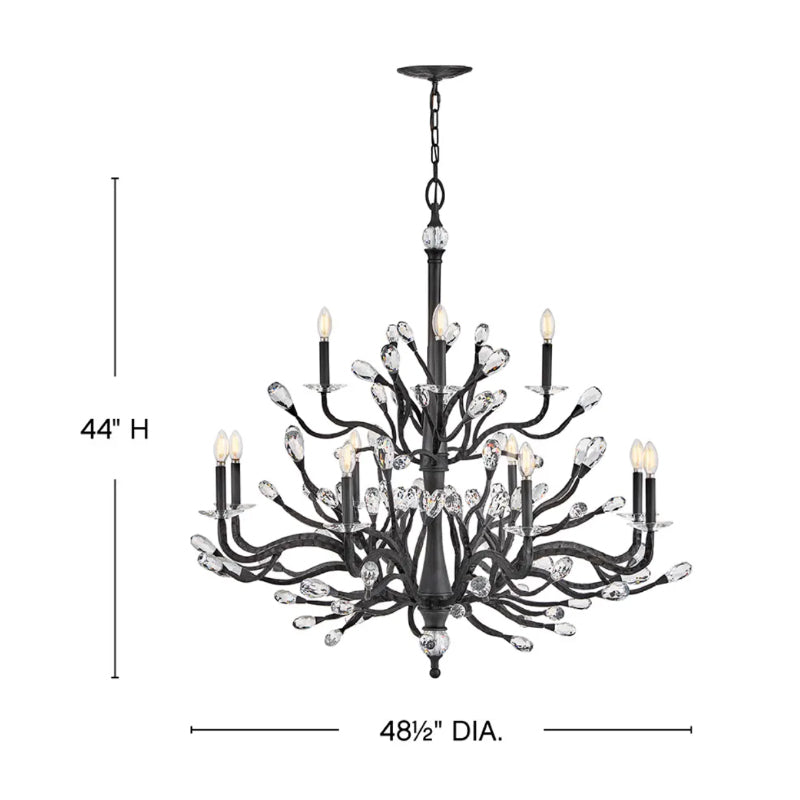 Fredrick Ramond FR46810 Eve 12-lt 49" LED Chandelier