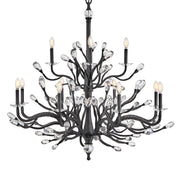 Fredrick Ramond FR46810 Eve 12-lt 49" LED Chandelier - Brushed Graphite