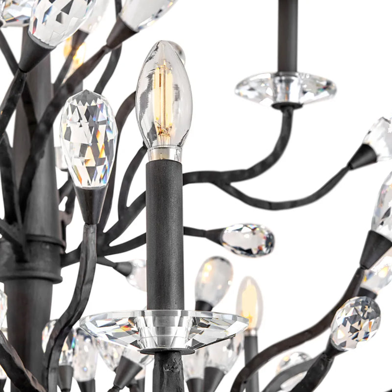 Fredrick Ramond FR46810 Eve 12-lt 49" LED Chandelier - Brushed Graphite