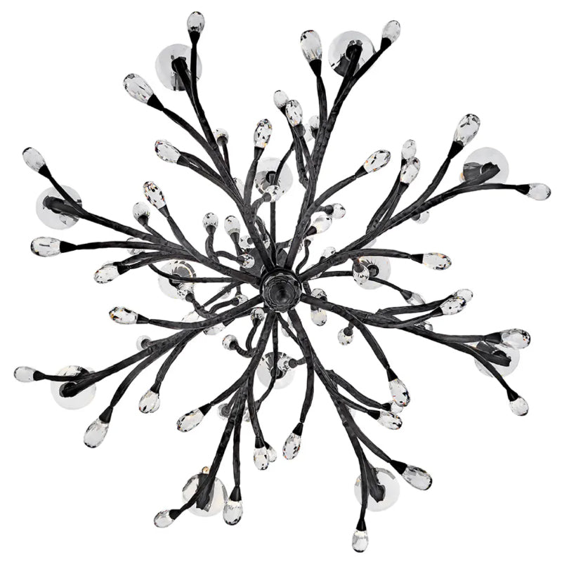 Fredrick Ramond FR46810 Eve 12-lt 49" LED Chandelier - Brushed Graphite
