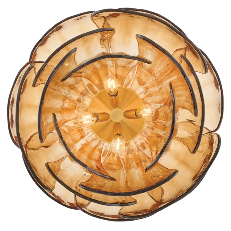 Fredrick Ramond FR46895 Fantine 7-lt 22" LED Chandelier Light Amber