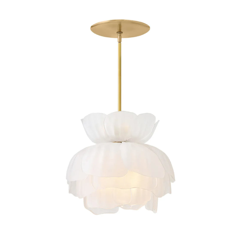 Fredrick Ramond FR46895 Fantine 7-lt 22" LED Chandelier White Frosted