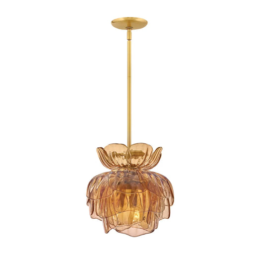 Fredrick Ramond FR46897 Fantine 6-lt 15" LED Pendant Light Amber