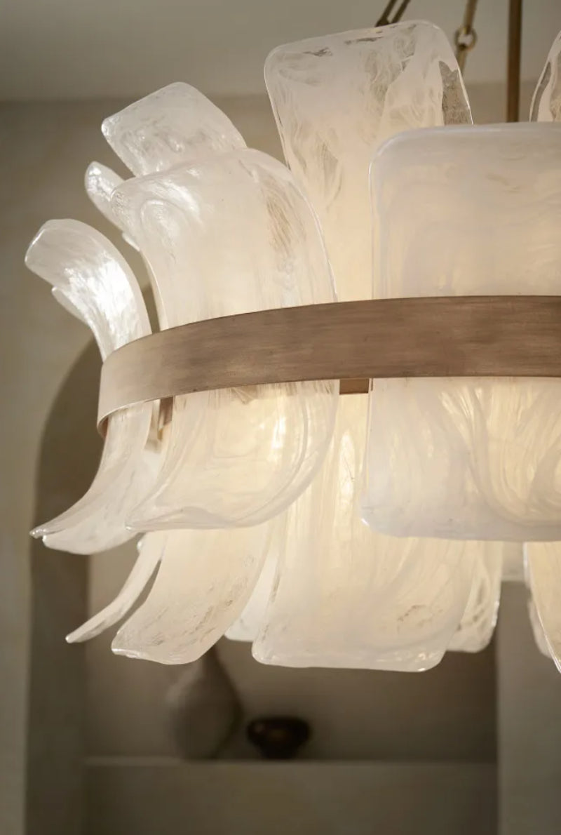 Fredrick Ramond FR46914 Fleur 6-lt 34" LED Chandelier