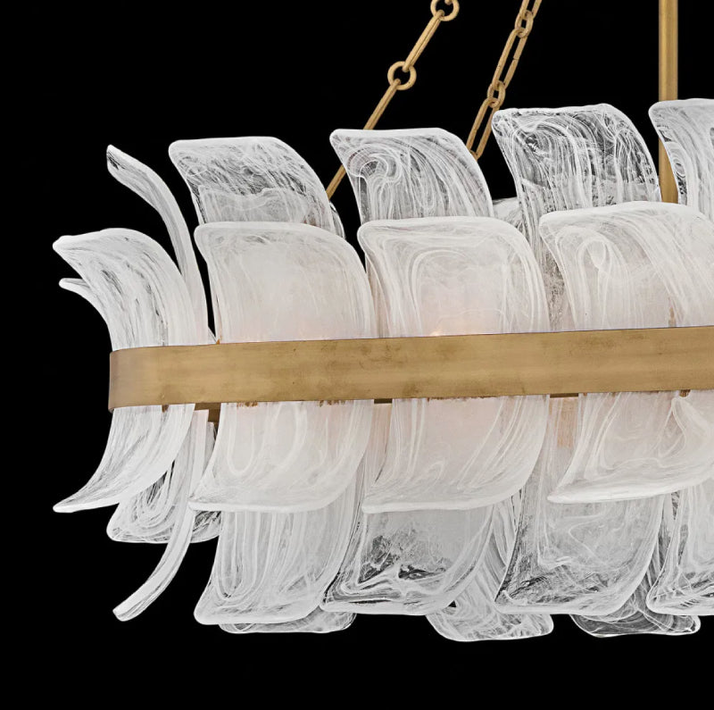 Fredrick Ramond FR46915 Fleur 10-lt 48" LED Linear Chandelier