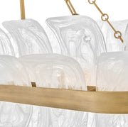 Fredrick Ramond FR46915 Fleur 10-lt 48" LED Linear Chandelier