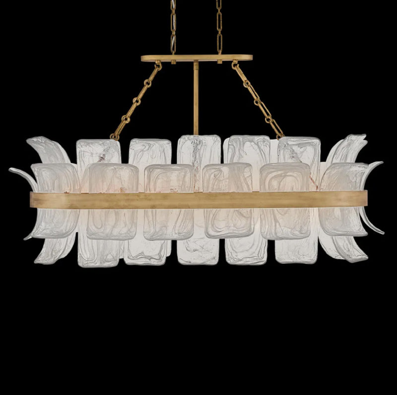 Fredrick Ramond FR46915 Fleur 10-lt 48" LED Linear Chandelier