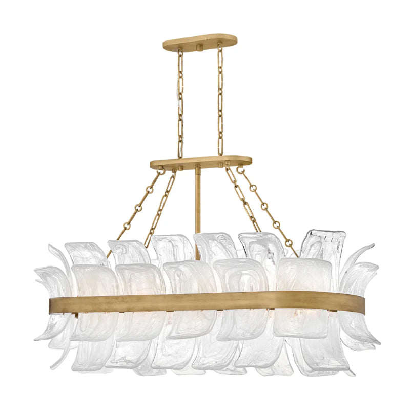 Fredrick Ramond FR46915 Fleur 10-lt 48" LED Linear Chandelier