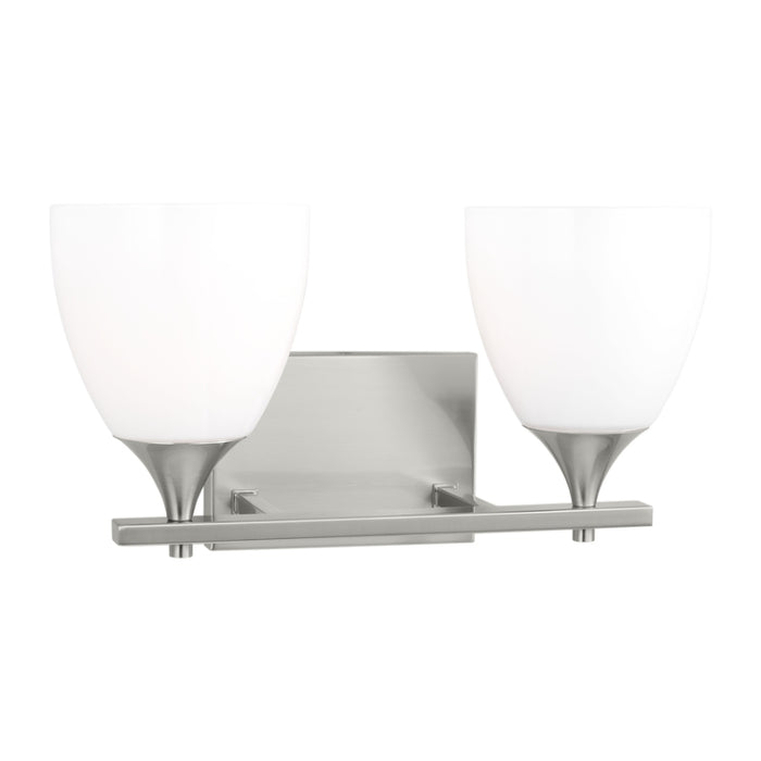Visual Comfort DJV1022 Toffino 2-lt 16" Vanity Light - Brushed Steel