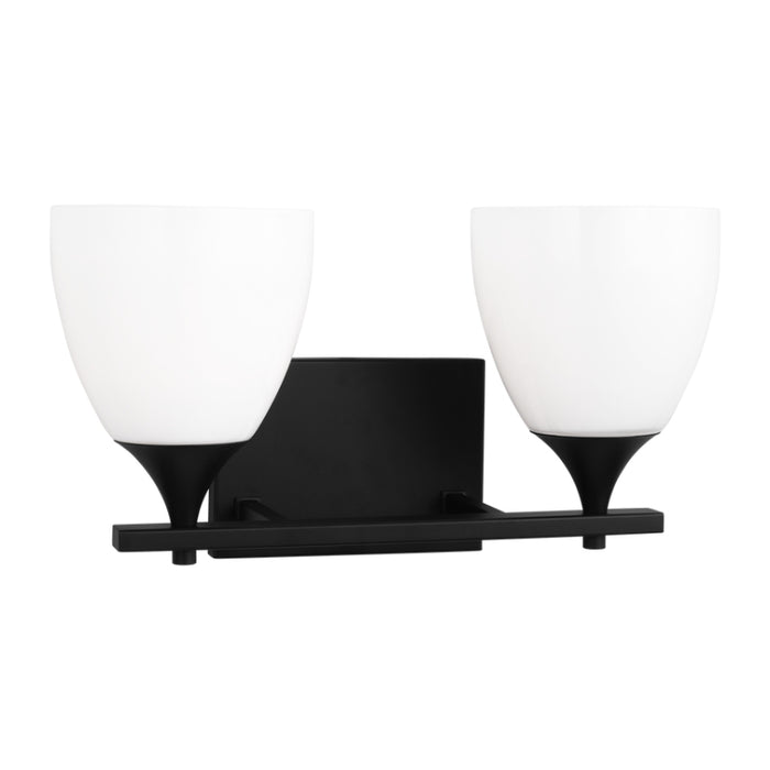Visual Comfort DJV1022 Toffino 2-lt 16" Vanity Light - Midnight Black