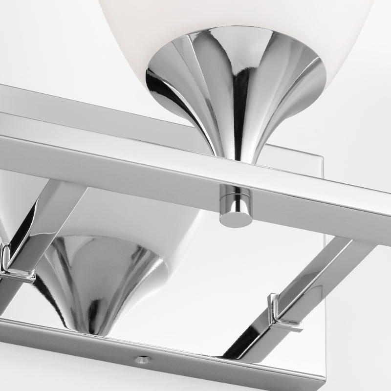 Visual Comfort DJV1023 Toffino 3-lt 26" Vanity Light - Chrome/Milk Glass