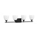 Visual Comfort DJV1024 Toffino 4-lt 36" Vanity Light - Midnight Black Milk Glass