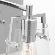 Visual Comfort DJV1031 Crofton 1-lt 9" Tall Small Wall Sconce - Chrome Clear Glass