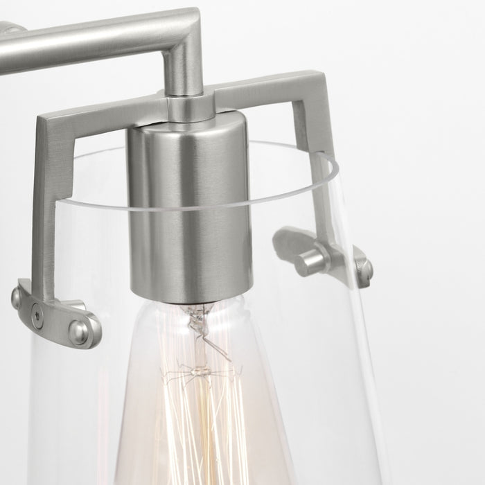 Visual Comfort DJV1032 Crofton 2-lt 15" Vanity Light - Brushed Steel
