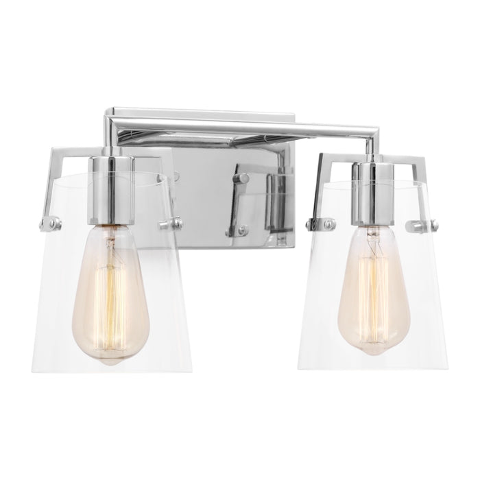 Visual Comfort DJV1032 Crofton 2-lt 15" Vanity Light - Chrome