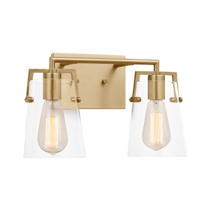 Visual Comfort DJV1032 Crofton 2-lt 15" Vanity Light - Satin Brass
