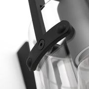 Visual Comfort DJV1034 Crofton 4-lt 33" Vanity Light - Midnight Black Clear Glass