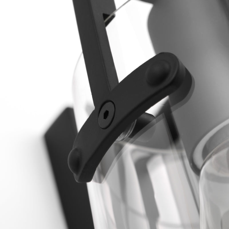 Visual Comfort DJV1034 Crofton 4-lt 33" Vanity Light - Midnight Black Clear Glass