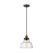 Visual Comfort P1348 Baskin 1-lt 10" Pendant - Painted Aged Brass / Dark Weathered Zinc