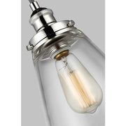 Visual Comfort P1347 Baskin 1-lt 9" Pendant - Polished Nickel