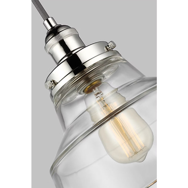 Visual Comfort P1348 Baskin 1-lt 10" Pendant - Polished Nickel