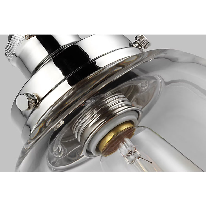 Visual Comfort P1349 Baskin 1-lt 9" Pendant - Polished Nickel