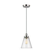 Visual Comfort P1347 Baskin 1-lt 9" Pendant - Polished Nickel