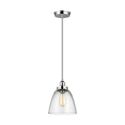 Visual Comfort P1349 Baskin 1-lt 9" Pendant - Polished Nickel