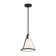 Crystorama FUL-900 Fulton 1-lt 9" Pendant - Black