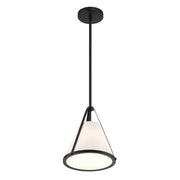Crystorama FUL-900 Fulton 1-lt 9" Pendant - Black