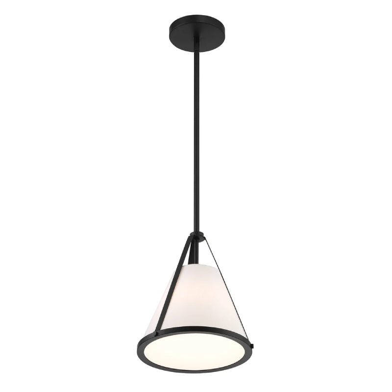 Crystorama FUL-900 Fulton 1-lt 9" Pendant - Black