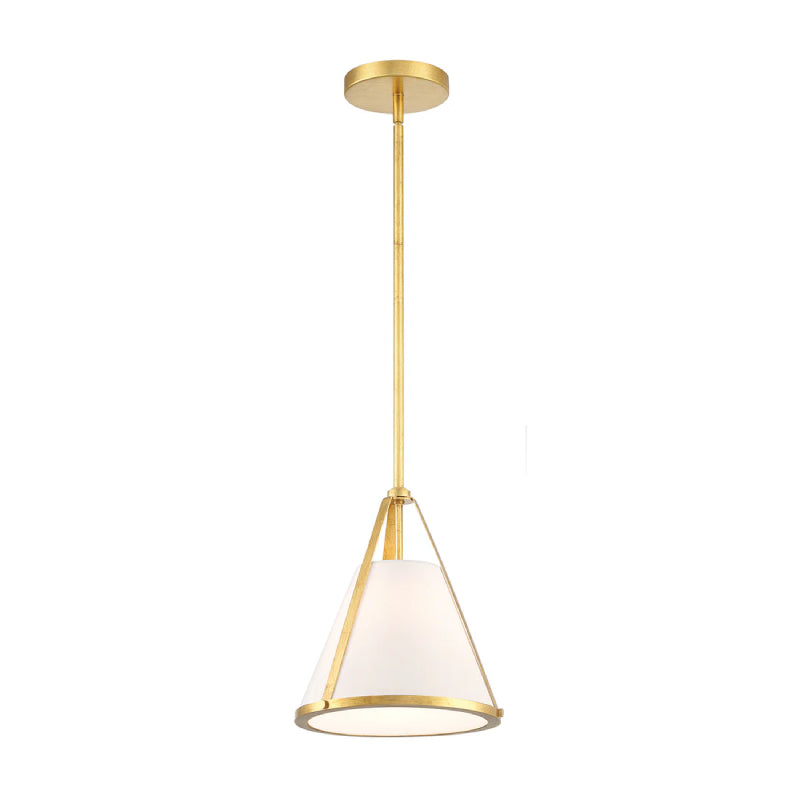 Crystorama FUL-900 Fulton 1-lt 9" Pendant - Antique Gold