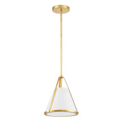 Crystorama FUL-900 Fulton 1-lt 9" Pendant - Antique Gold