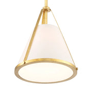 Crystorama FUL-900 Fulton 1-lt 9" Pendant - Antique Gold