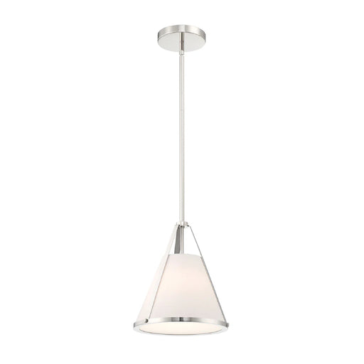 Crystorama FUL-900 Fulton 1-lt 9" Pendant - Polished Nickel