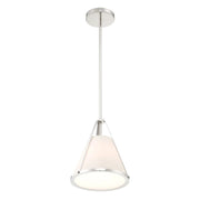 Crystorama FUL-900 Fulton 1-lt 9" Pendant - Polished Nickel