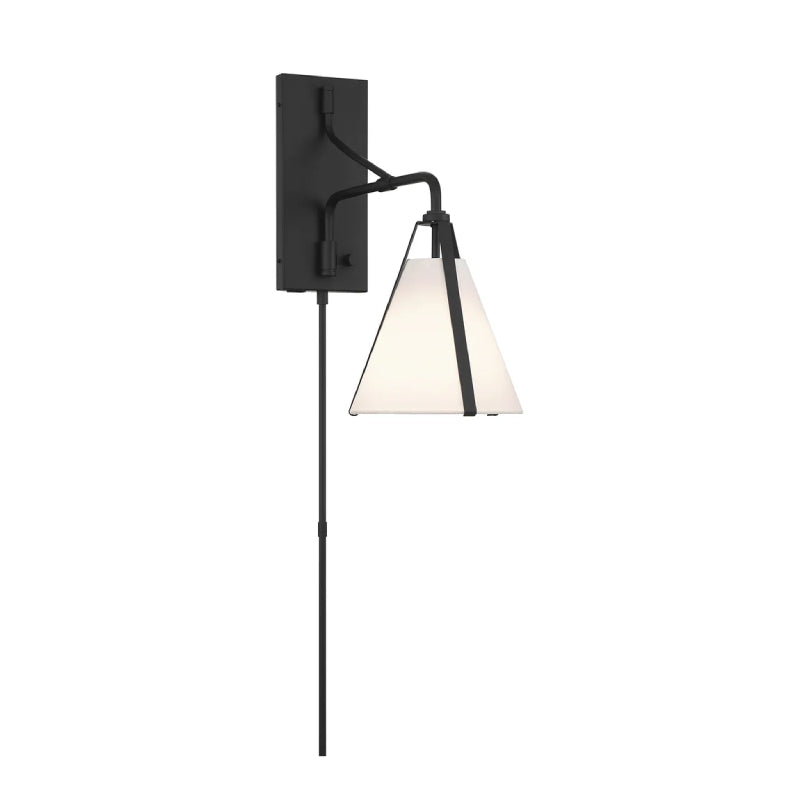 Crystorama FUL-901 Fulton 1-lt 18" Tall Task Wall Sconce - Black