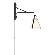 Crystorama FUL-901 Fulton 1-lt 18" Tall Task Wall Sconce - Black